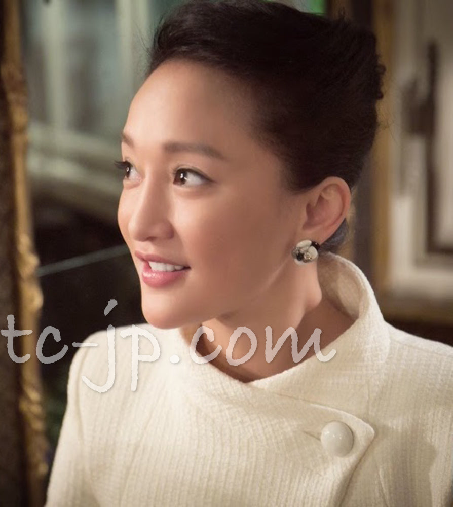 CHANEL 15S Grey Standing Collar Spring Jacket Coat 34 29