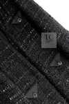 CHANEL 07A Black Tweed Cardigan Coat 38 シャネル ブラック ツイード カーディガン コート 即発