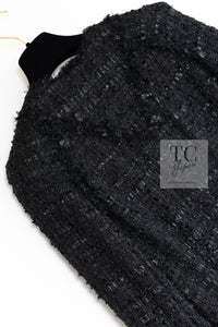 CHANEL 07A Black Tweed Cardigan Coat 38 シャネル ブラック ツイード カーディガン コート 即発