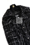 CHANEL 13A Black Metallic Tweed Coat 42 シャネル ブラック メタリック ツイード コート 即発