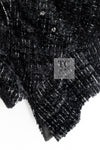 CHANEL 13A Black Metallic Tweed Coat 42 シャネル ブラック メタリック ツイード コート 即発