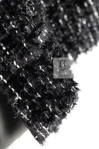 CHANEL 13A Black Metallic Tweed Coat 42 シャネル ブラック メタリック ツイード コート 即発