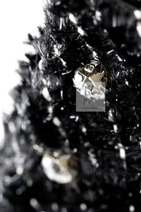 CHANEL 13A Black Metallic Tweed Coat 42 シャネル ブラック メタリック ツイード コート 即発