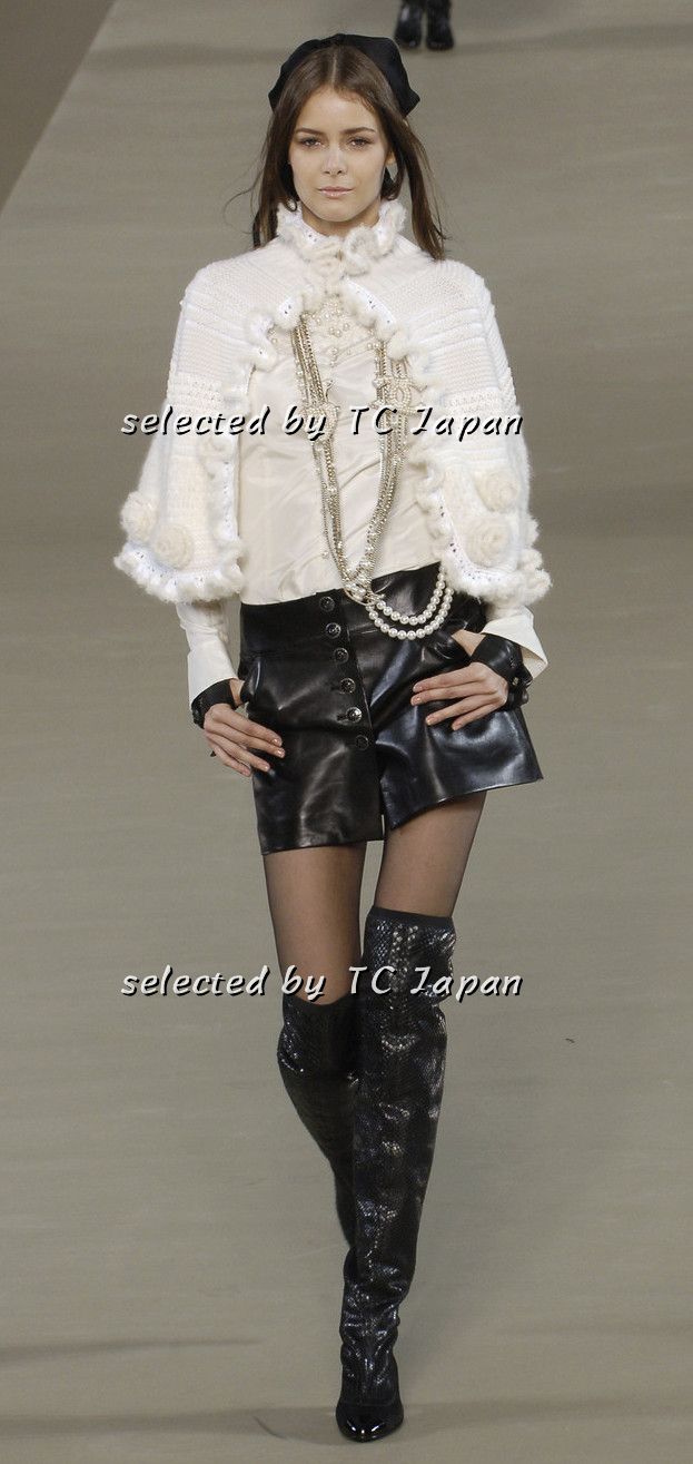 CHANEL 06A Ivory Creme Cashmere Mohair Cape Cardigan 38 46 48 50 シャネル カシミア モヘア アイボリー クリーム ポンチョ ケープ カーディガン 即発
