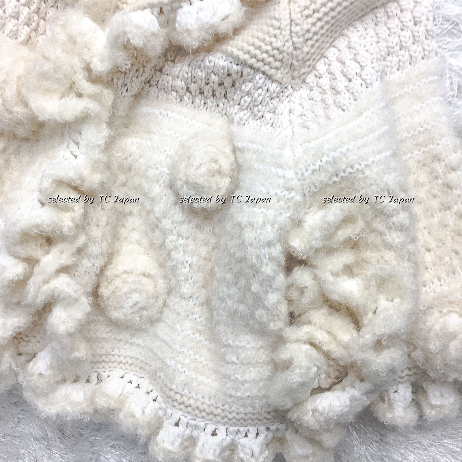 CHANEL 06A Ivory Creme Cashmere Mohair Cape Cardigan 38 46 48 50 シャネル カシミア モヘア アイボリー クリーム ポンチョ ケープ カーディガン 即発