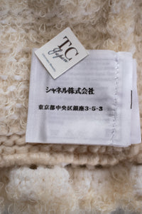 CHANEL 06A Ivory Creme Cashmere Mohair Cape Cardigan 38 46 48 50 | US