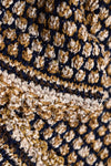 CHANEL 11S Champagne Gold Navy Knit Cardigan Dress 38 シャネル シャンパンゴールド ネイビー 女優の ニット カーディガン ワンピース 即発