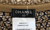 CHANEL 11S Champagne Gold Navy Knit Cardigan Dress 38 シャネル シャンパンゴールド ネイビー 女優の ニット カーディガン ワンピース 即発