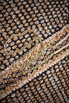 CHANEL 11S Champagne Gold Navy Knit Cardigan Dress 38 シャネル シャンパンゴールド ネイビー 女優の ニット カーディガン ワンピース 即発
