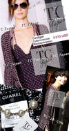 CHANEL 12S Navy Black Chain Cotton Knit Cardigan 36 シャネル ネイビー ブラック チェーン コットン ニット カーディガン 即発