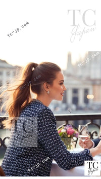 CHANEL 12S Pink Black Chain Cotton Knit Cardigan 36 38 シャネル ピンク ブラック チェーン コットン ニット カーディガン 即発