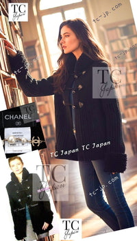 CHANEL 11A Black Cashmere 100% Cardigan Jacket 34 36 38 40 シャネル ブラック カシミア 100% カーディガン ジャケット 即発 - TC JAPAN