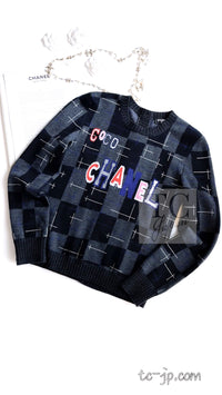 CHANEL 21B Charcoal Black Logo Cashmere Wool Silk Cardigan Sweater 34 36 2