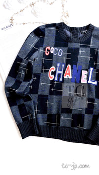 CHANEL 21B Charcoal Black Logo Cashmere Wool Silk Cardigan Sweater 34 36 14