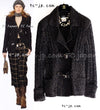 CHANEL 09A Black Brown Metallic Cashmere Wool Mohair Knit Jacket Cardigan 38 シャネル ブラック ブラウン カシミア ウール モヘア ニット ジャケット カーディガン 即発