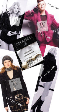CHANEL 09A Black Brown Metallic Cashmere Wool Mohair Knit Jacket Cardigan 38 シャネル ブラック ブラウン カシミア ウール モヘア ニット ジャケット カーディガン 即発