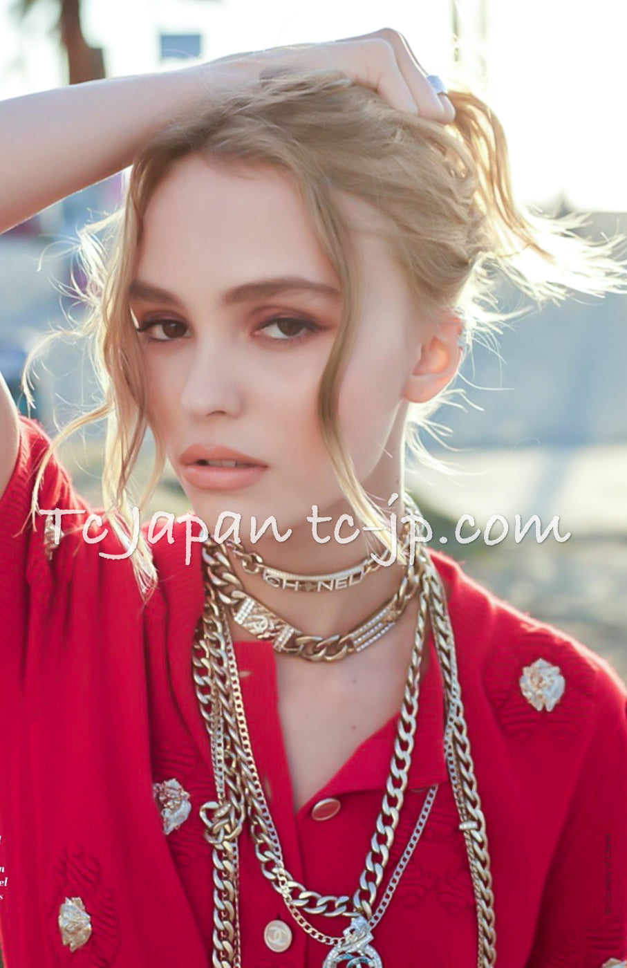 CHANEL 17PS Ivory Cashmere 100% Lion Embellished Knit Sweater 34 シャネル アイボリー カシミヤ ライオン 装飾 ニット トップス セーター 即発