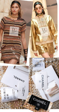 CHANEL 18C Beige Peach Knit Dress 42 シャネル ベージュ ピーチ ニット ワンピース 即発