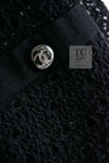 CHANEL 16S Black Cotton Knit Cardigan 38 シャネル ブラック コットン ニット カーディガン 即発