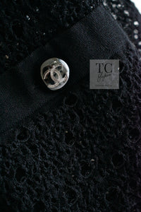 CHANEL 16S Black Cotton Knit Cardigan 38 シャネル ブラック コットン ニット カーディガン 即発