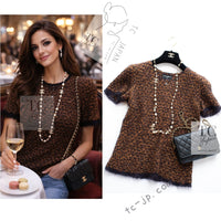 CHANEL 98A Vintage Brown Mohair Wool Blend Sweater Tops 40 シャネル ヴィンテージ ブラウン モヘア ウール セーター トップス 即発