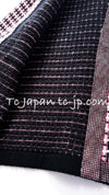 CHANEL 11S Pink Rhinestone Trim Cashmere Knit Jacket Cardigan 38 シャネル ピンク 豪華 ラインストーン カシミア ニット ジャケット カーディガン 即発