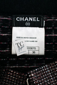 CHANEL 11S Pink Rhinestone Trim Cashmere Knit Jacket Cardigan 36 38 40 50 シャネル ピンク 豪華 ラインストーン カシミア ニット ジャケット カーディガン 即発 - TC JAPAN