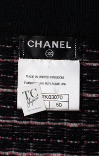 CHANEL 11S Pink Rhinestone Trim Cashmere Knit Jacket Cardigan 36 38 40 50 シャネル ピンク 豪華 ラインストーン カシミア ニット ジャケット カーディガン 即発 - TC JAPAN