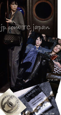 CHANEL 13B Light Gray Ivory Cashmere Knit Cardigan 36 38 シャネル ライトグレー アイボリー ココボタン カシミア100% ニット カーディガン 即発