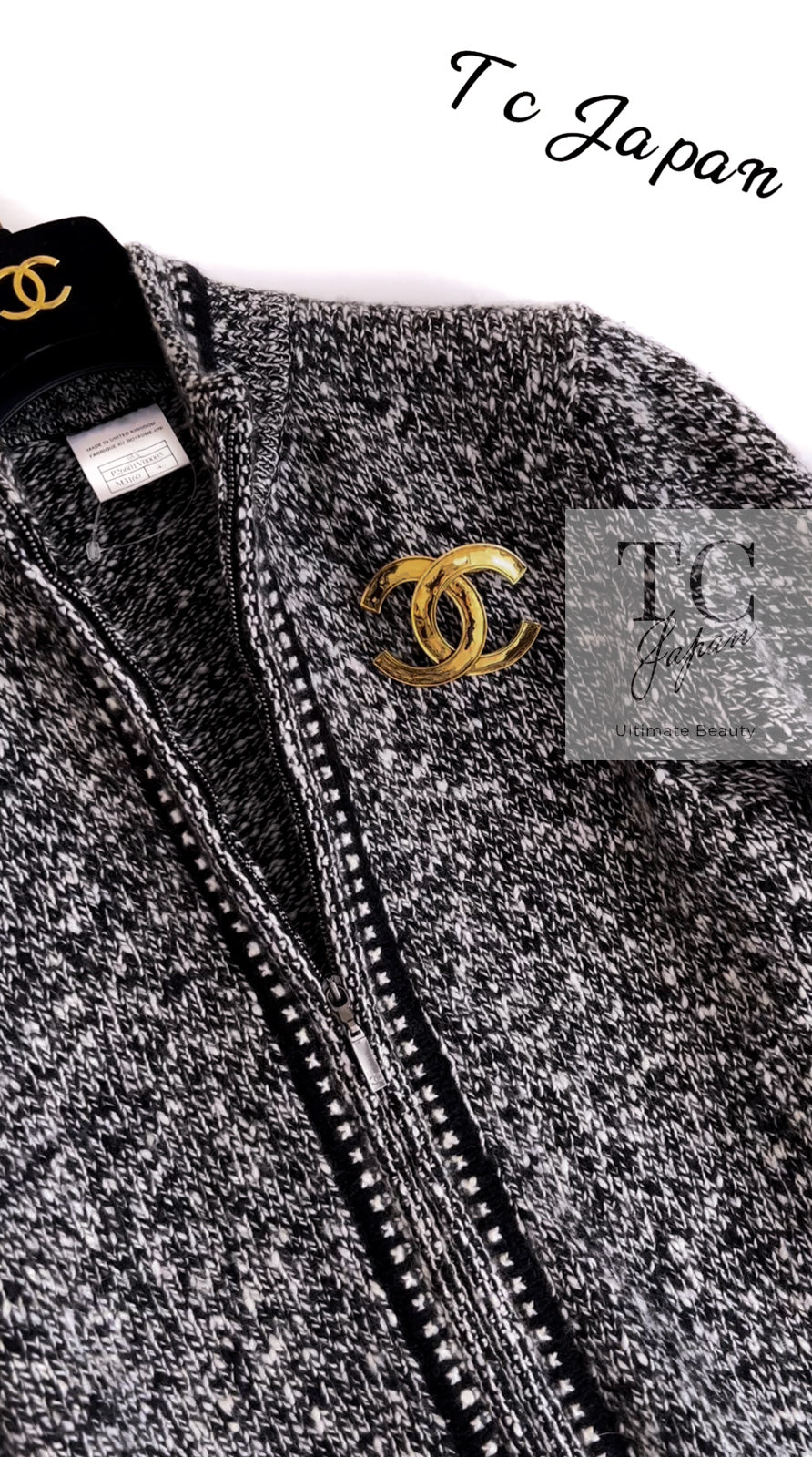 シャネル　CHANEL ニット　カシミア　カーディガン CHANEL☆シャネル☆カシミヤ☆ビンテージ☆ニット☆アンサンブル