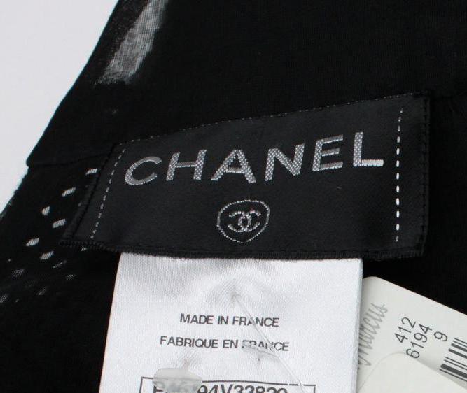 CHANEL 13S Black Mesh Cotton Dress 36 38 シャネル 女優 ハンヒョジュ着 ブラック ワッフル生地 メッシュ コットン ワンピース 即発 - TC JAPAN