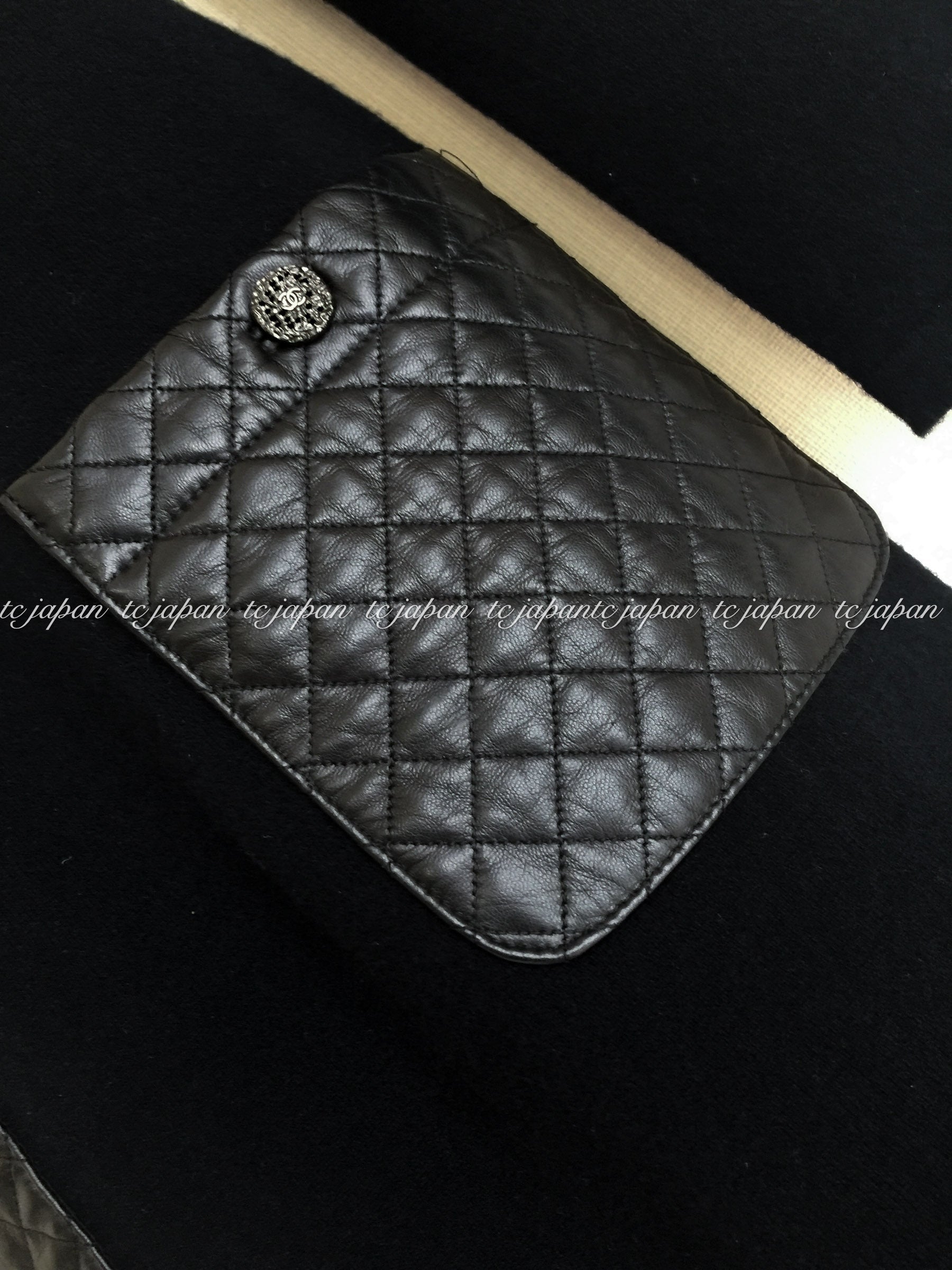 CHANEL ラムスキンレザーワンピース CHANEL ラムスキンレザーワンピース