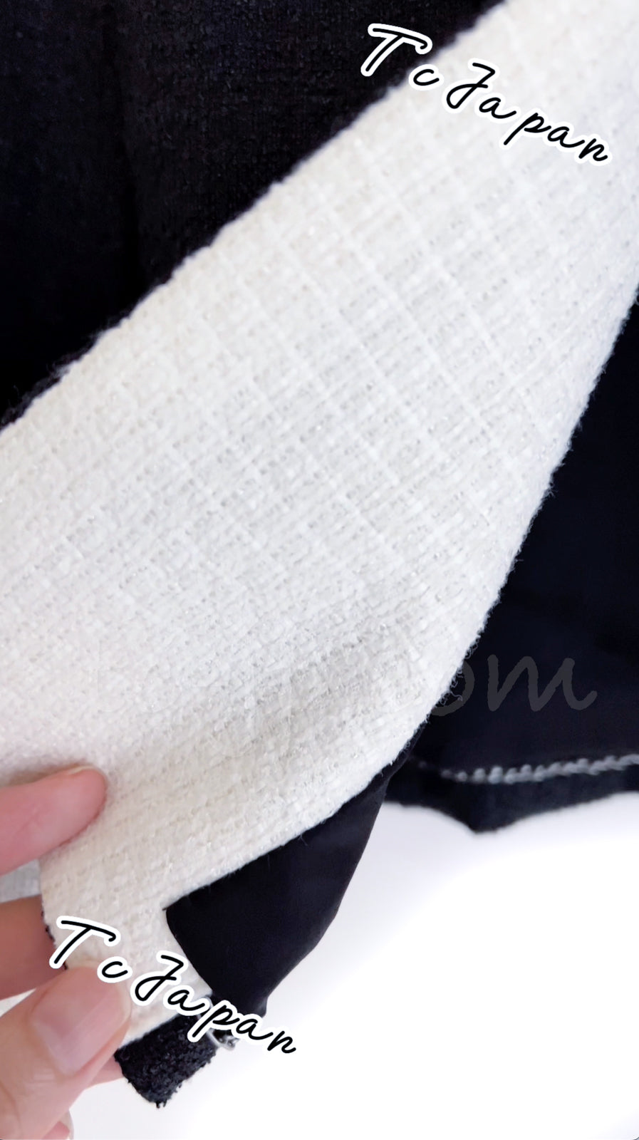 CHANEL 09S Black Ivory Two Tone Color Jacket 36 38 シャネル ブラック アイボリー 黒白 ツートンカラー ジャケット 即発