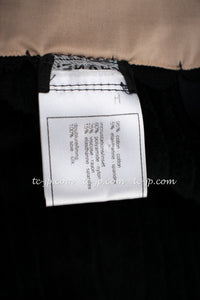 CHANEL 07A Black Lace Velvet Party Cocktail Dress 40 42 シャネル スーパーモデル レース ブラック ベルベット ドレス ワンピース 即発