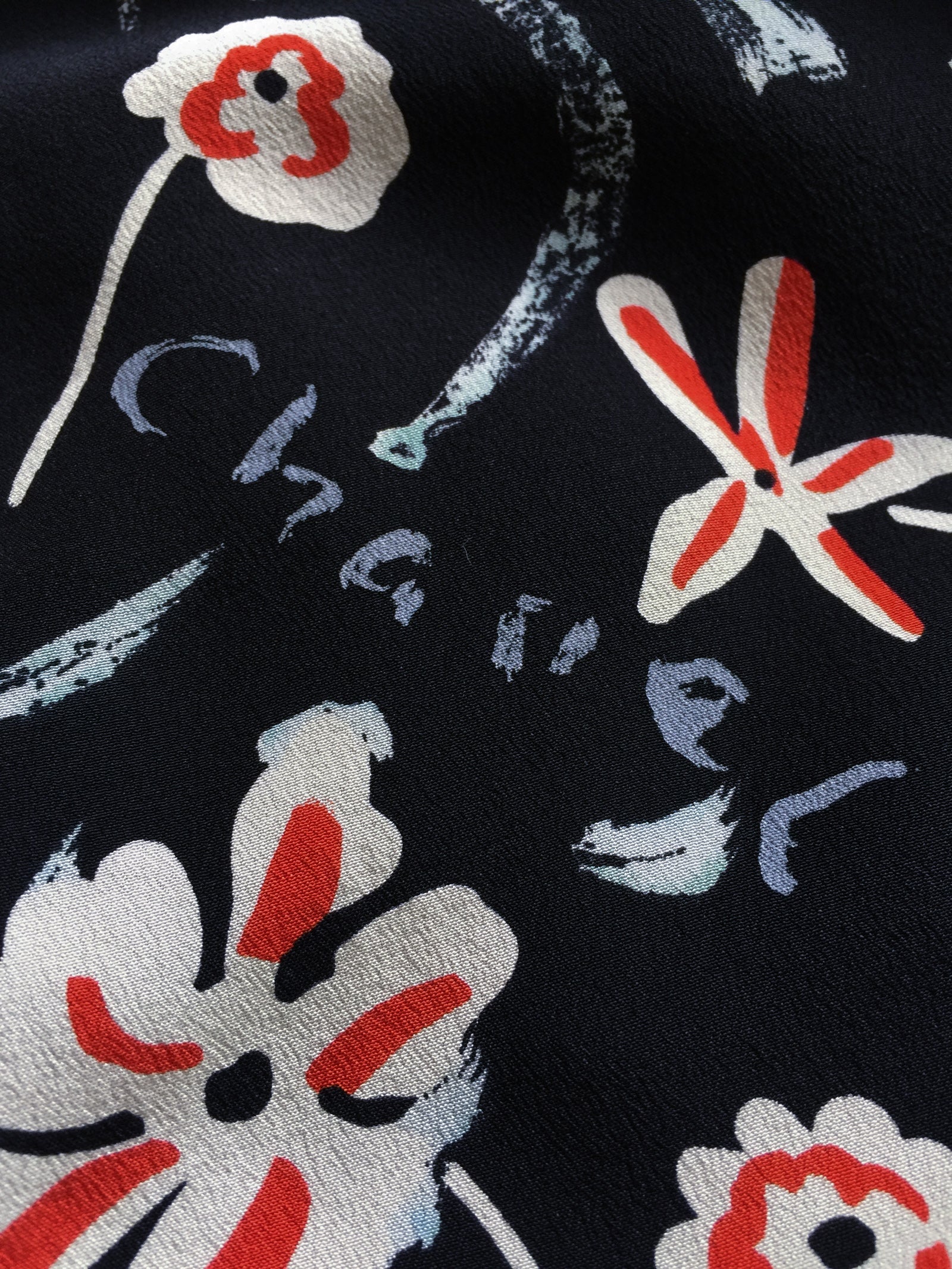 CHANEL 97S Vintage Navy Sleeveless Flower Silk Dress 38 シャネル ヴィンテージ ネイビー ノースリーブ 花柄 シルク ワンピース - TC JAPAN