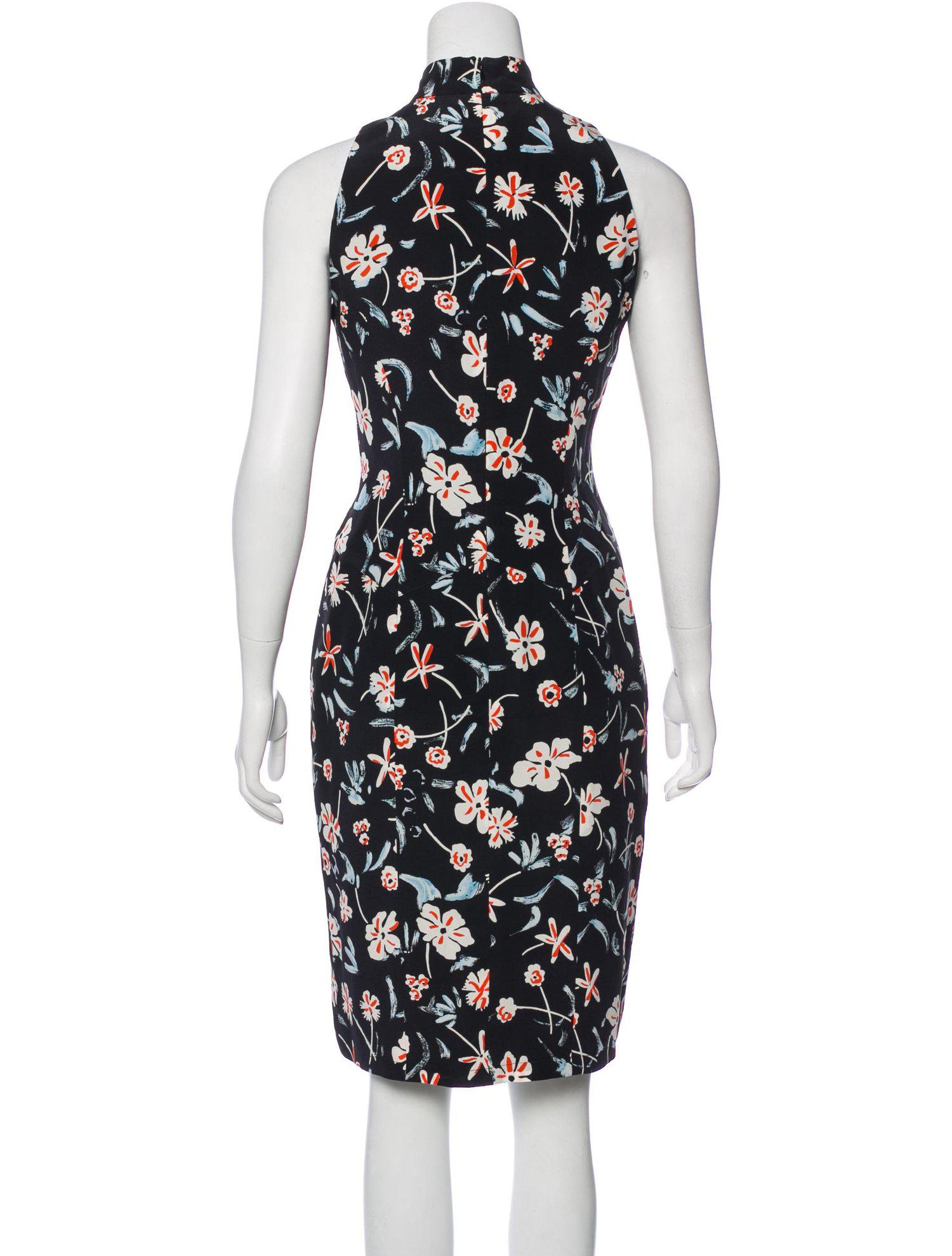 CHANEL 97S Vintage Navy Sleeveless Flower Silk Dress 38 シャネル ヴィンテージ ネイビー ノースリーブ 花柄 シルク ワンピース - TC JAPAN