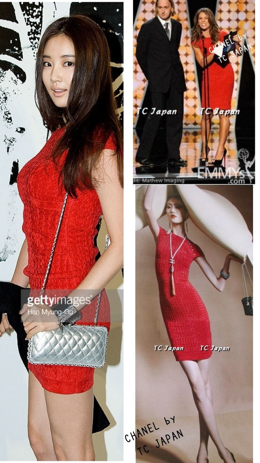 CHANEL 10PF Red Shanghai Stretch Knit Comfy Runway Sweater Dress 36 シャネル レッド ストレッチ ニット 上海ランウェイ セーター ワンピース 即発 - TC JAPAN