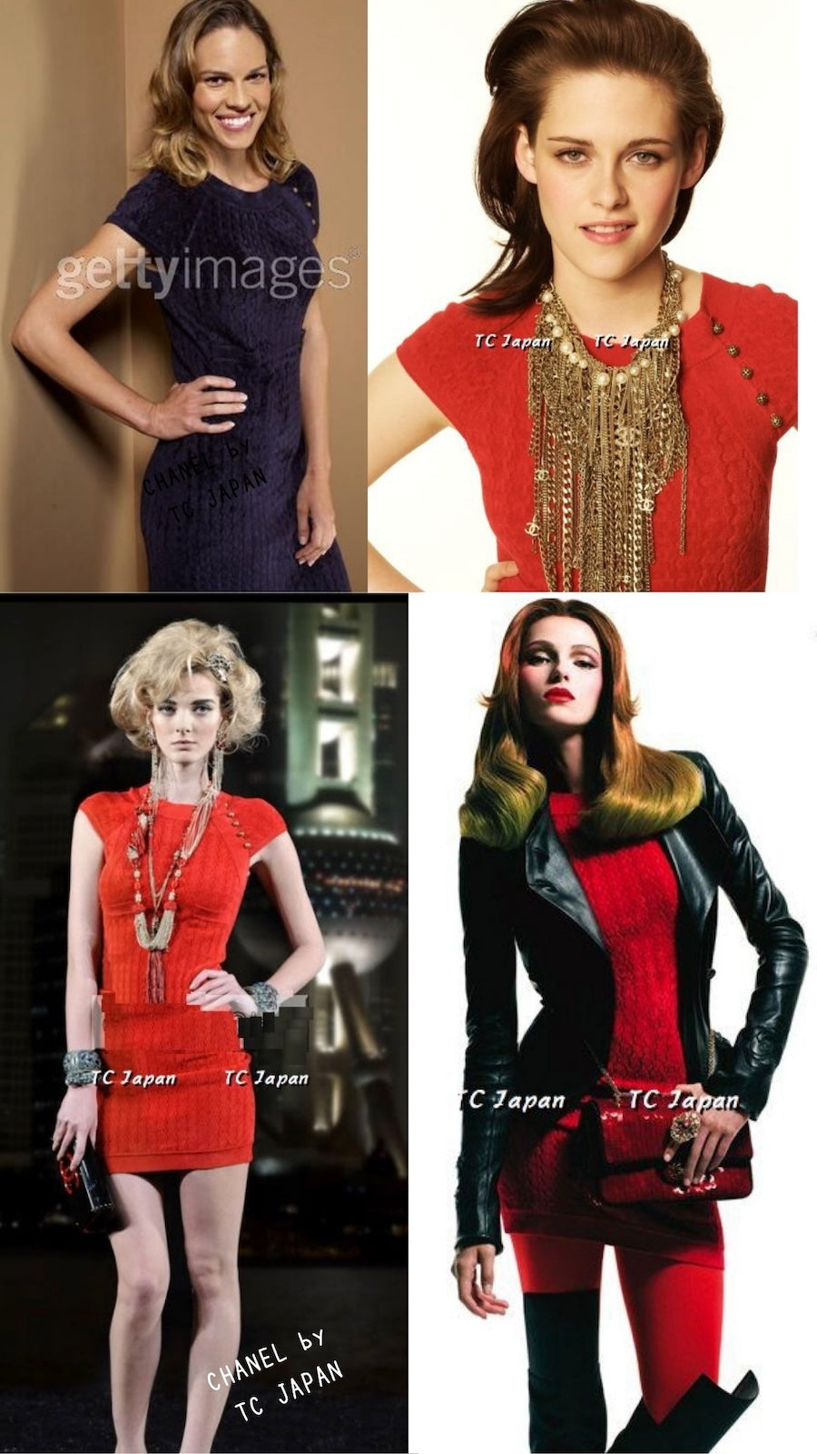 CHANEL 10PF Red Shanghai Stretch Knit Comfy Runway Sweater Dress 36 シャネル レッド ストレッチ ニット 上海ランウェイ セーター ワンピース 即発 - TC JAPAN