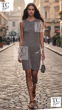 CHANEL 11S Champagne Gold Beige Knit Skirt Cardigan 34 36 38 シャネル シャンパンゴールド ベージュ 女優の ニット スカート カーディガン 即発