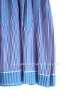 CHANEL 14S Pale Blue Stripe Boat Neck Stretch Knit Dress 40 42 シャネル ペール ブルー ストライプ ストレッチ ニット ワンピース 即発