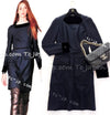 CHANEL 13B Dark Navy Black CC Buttons Wool Cashmere Dress 34 シャネル ダークネイビー ブラック ココボタン ウール カシミア ワンピース 即発