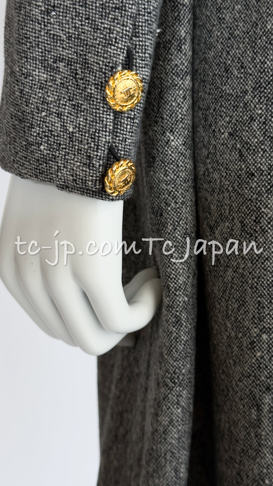 CHANEL 88A Vintage Naomi Campbell Gray Ribbon Bow Dress 40 シャネル ワンピース CHANEL 88A ヴィンテージ グレー リボン ワンピース 40