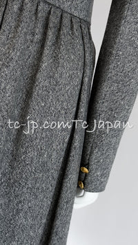 シャネル ワンピース CHANEL 88A ヴィンテージ グレー リボン ワンピース 40 - TC JAPAN