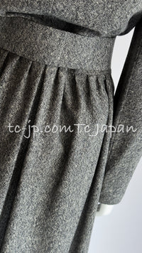 CHANEL 88A Vintage Naomi Campbell Gray Ribbon Bow Dress 40 シャネル ワンピース CHANEL 88A ヴィンテージ グレー リボン ワンピース 40