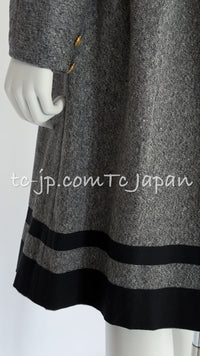 シャネル ワンピース CHANEL 88A ヴィンテージ グレー リボン ワンピース 40 - TC JAPAN