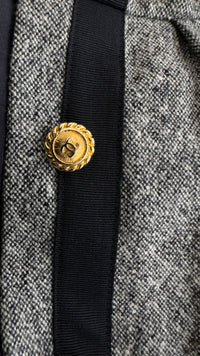 シャネル ワンピース CHANEL 88A ヴィンテージ グレー リボン ワンピース 40 - TC JAPAN