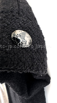 CHANEL 13A Black Short Sleeve Wool Silk Dress 34 シャネル ブラック 半袖 ウール シルク ワンピース