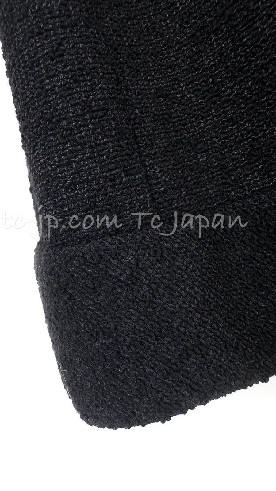 CHANEL 13A Black Short Sleeve Wool Silk Dress 34 シャネル ブラック 半袖 ウール シルク ワンピース