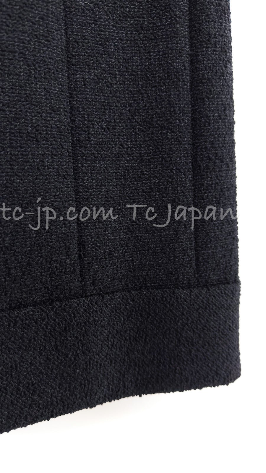 CHANEL 13A Black Short Sleeve Wool Silk Dress 34 シャネル ブラック 半袖 ウール シルク ワンピース