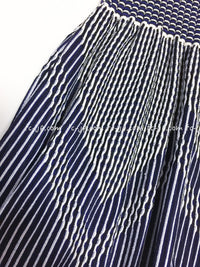 CHANEL 14S Navy White Stripe Stretch Knit Dress 34 シャネル ネイビー ストライプ ストレッチ ニット ワンピース 即発 - TC JAPAN